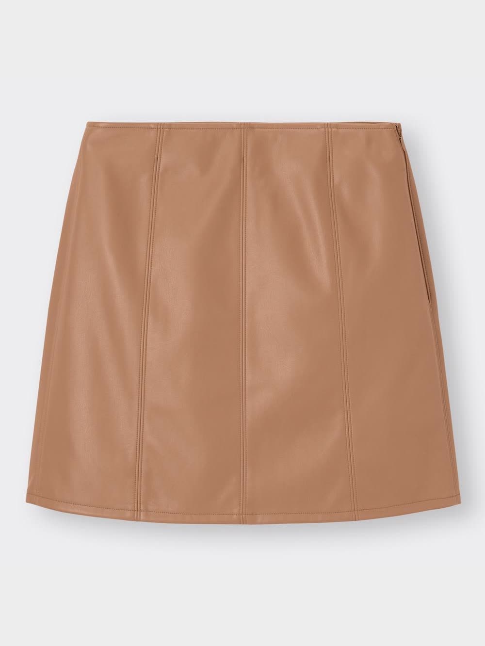GU公式 | フェイクレザーミニスカート