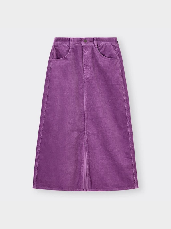 コーデュロイAラインロングスカート