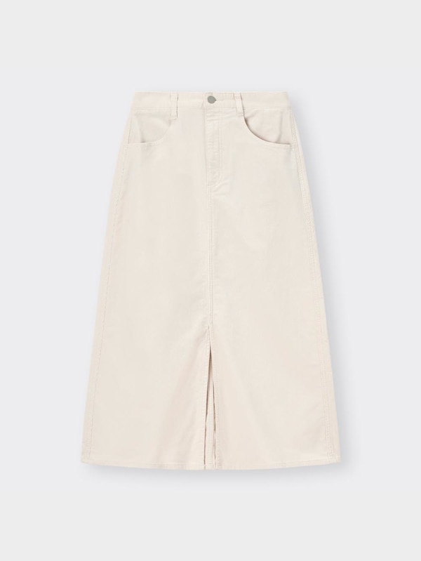 コーデュロイAラインロングスカート