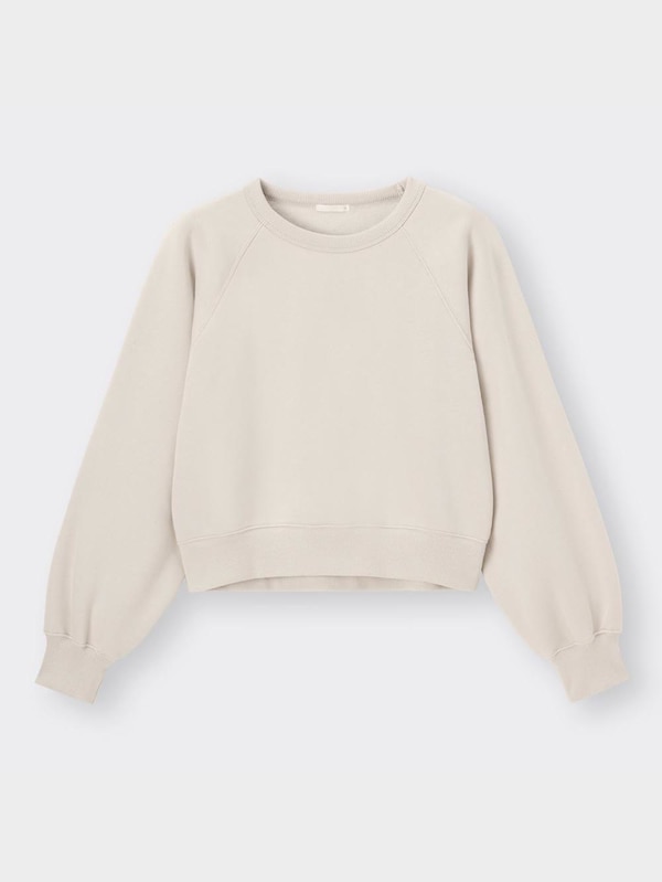 クロップドスウェットプルオーバー(長袖)(セットアップ可能)