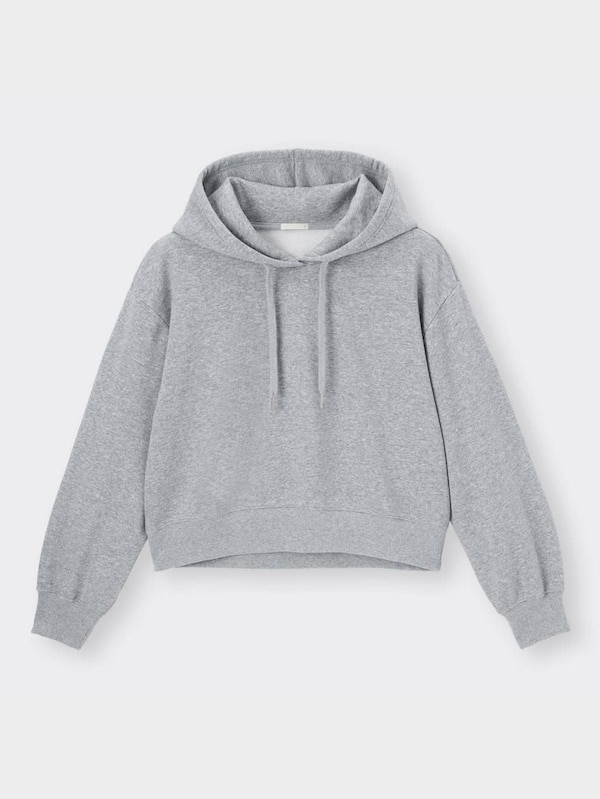 クロップドスウェットパーカ(長袖)(セットアップ可能)