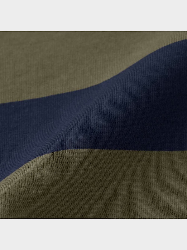 クロップドラガーシャツ(長袖)(ボーダー)YT+E