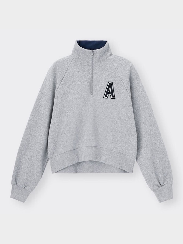 ハーフジップスウェットプルオーバー(長袖)YT+E