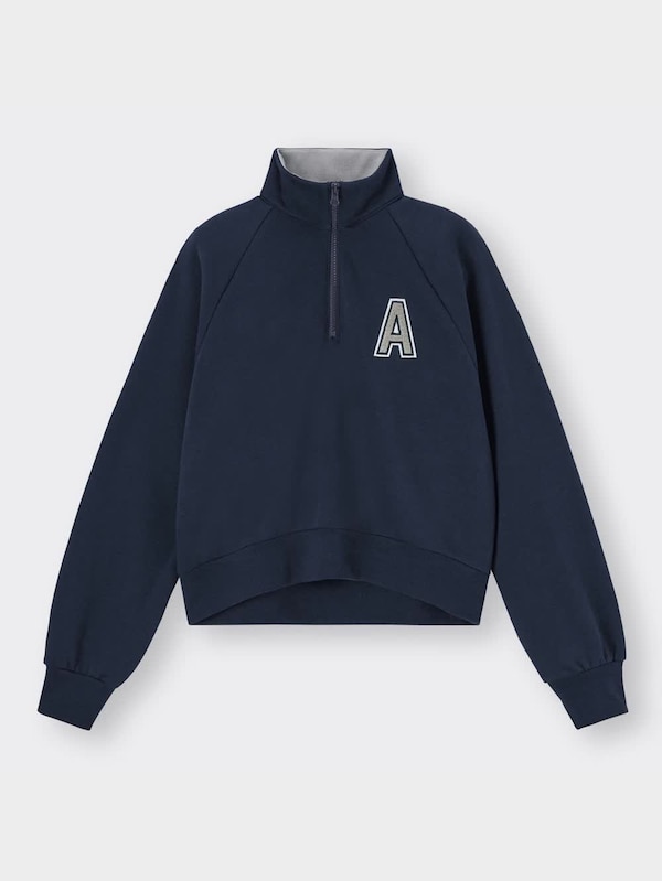 ハーフジップスウェットプルオーバー(長袖)YT+E