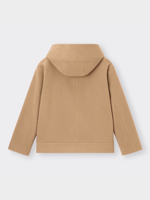 ニットメルトンショートフーディーコート