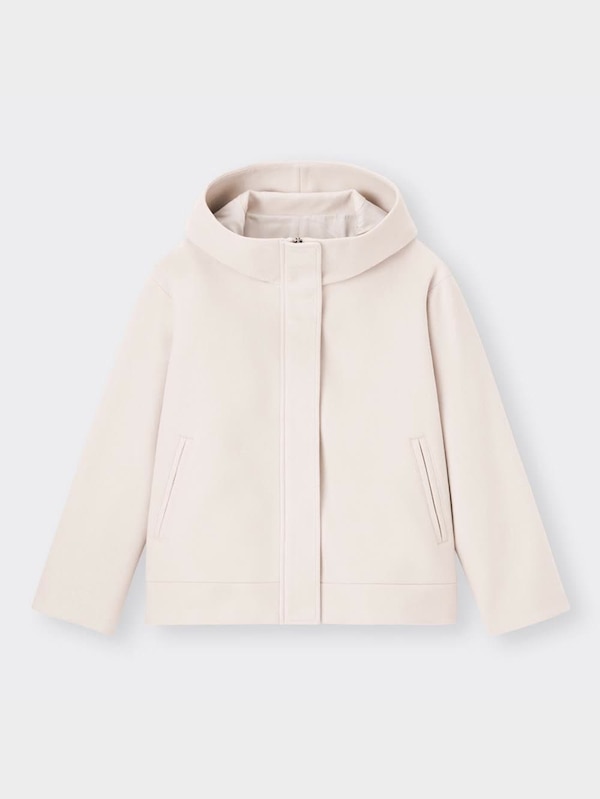 ニットメルトンショートフーディーコート