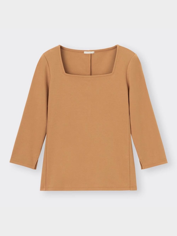 スクエアネックコンパクトT(7分袖)Z+E