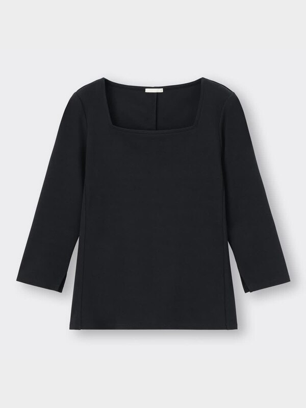 スクエアネックコンパクトT(7分袖)Z+E