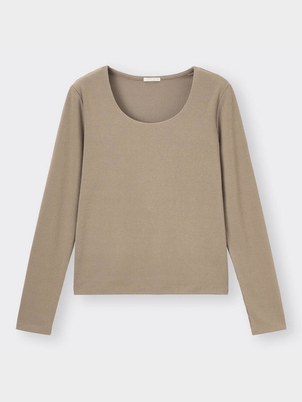 リブUネックT(長袖)Z+X