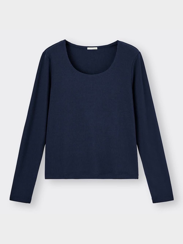 リブUネックT(長袖)Z+X