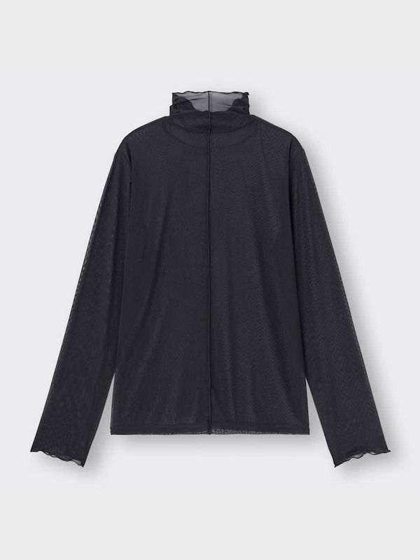 シアーハイネックT(長袖)Q