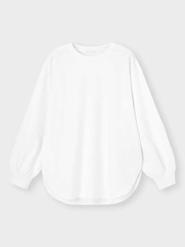 ライトスウェットオーバーサイズT(長袖)Q+E