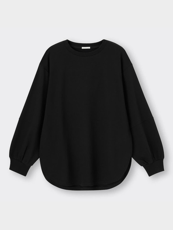 ライトスウェットオーバーサイズT(長袖)Q+E