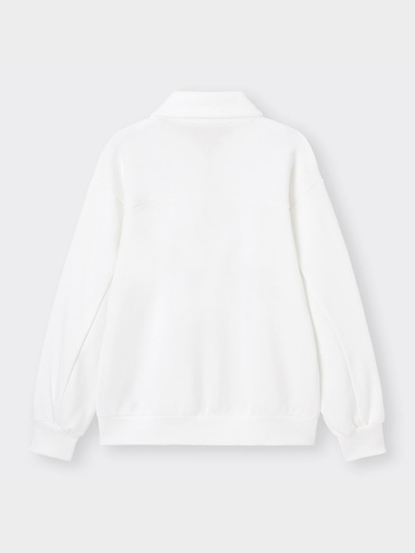 オーバーサイズハーフジップスウェットプルオーバー(長袖)