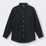 ツイルオーバーサイズシャツ(長袖)-BLACK