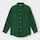 ツイルオーバーサイズシャツ(長袖)-GREEN