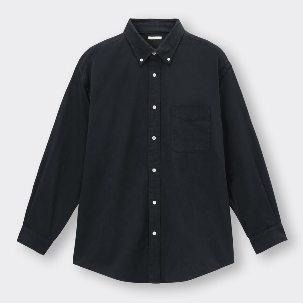 GU公式 | ツイルオーバーサイズシャツ(長袖)