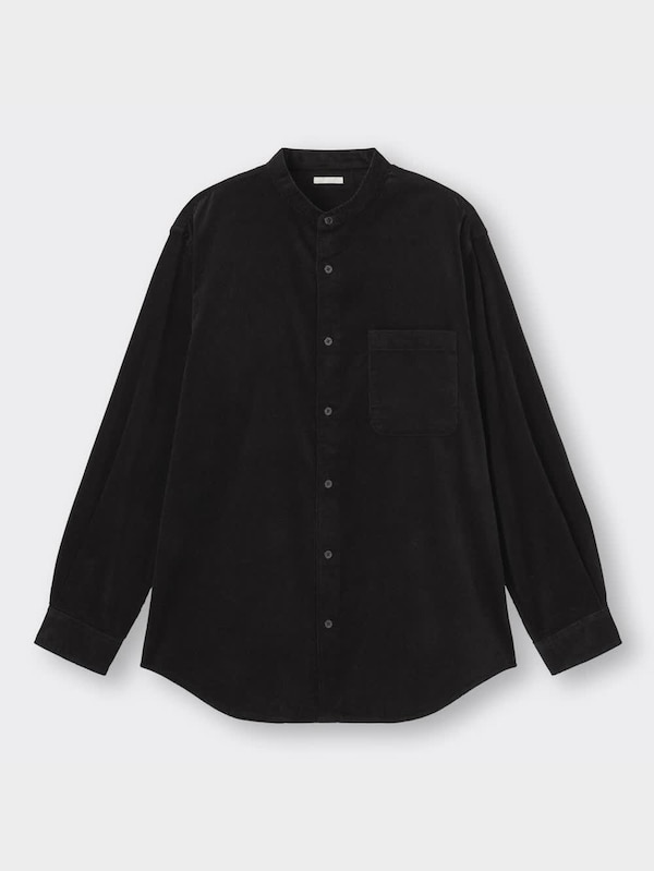 コーデュロイリラックスフィットバンドカラーシャツ(長袖)+E