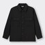 リラックスフィットCPOシャツ(長袖)(セットアップ可能)-BLACK