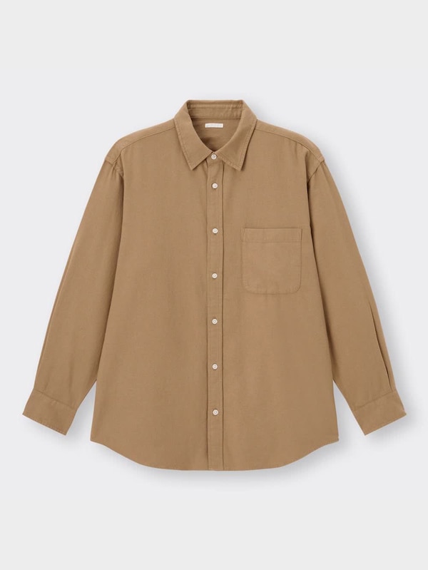 フランネルリラックスフィットシャツ(長袖)+E