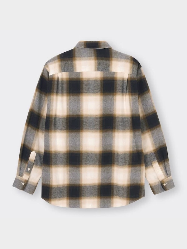 フランネルリラックスフィットシャツ(長袖)(チェック1)