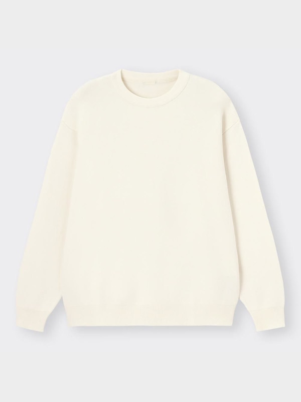 スウェットライククルーネックセーター(長袖)SW