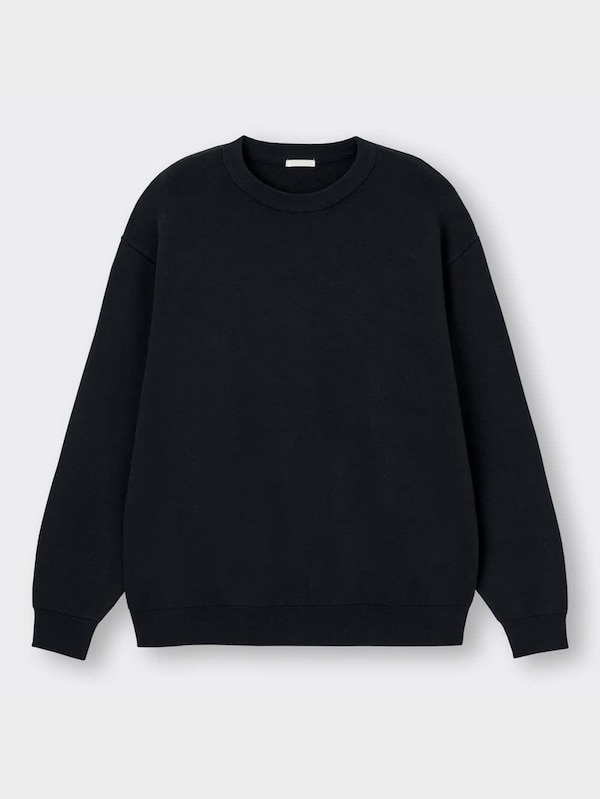 スウェットライククルーネックセーター(長袖)SW