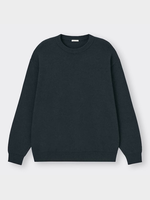 スウェットライククルーネックセーター(長袖)SW