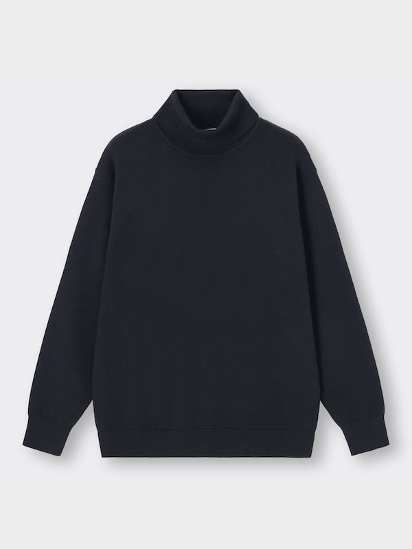 スウェットライクタートルネックセーター(長袖)SW+E