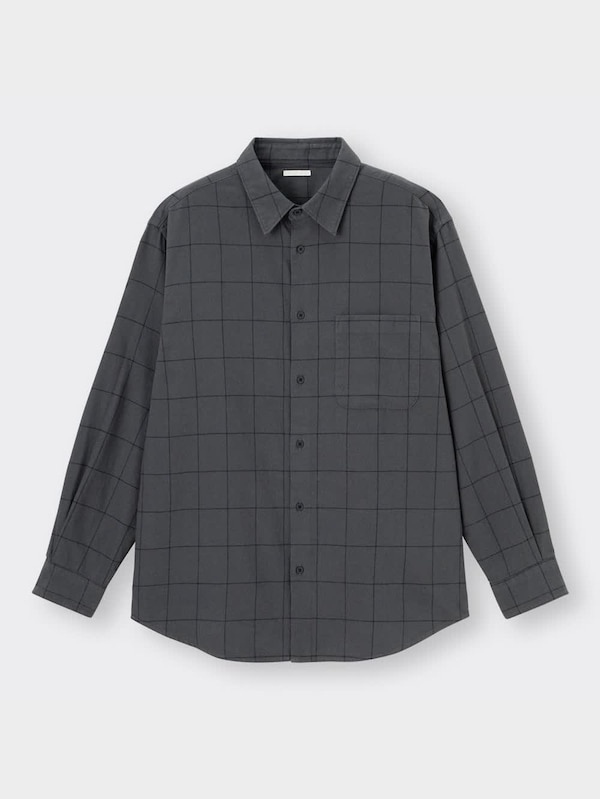 フランネルリラックスフィットシャツ(長袖)(チェック2)