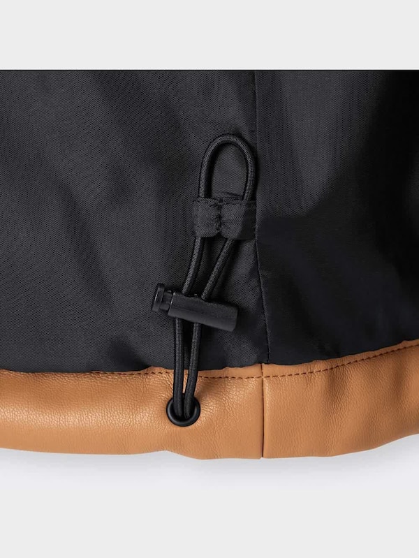 ヒートパデッドフェイクレザーブルゾン