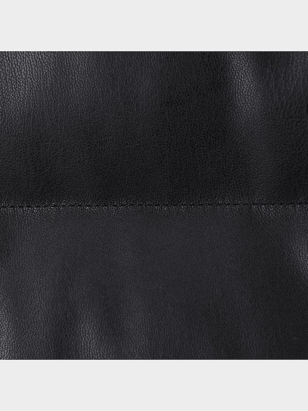 ヒートパデッドフェイクレザーブルゾン