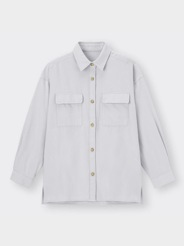 フランネルオーバーサイズシャツ(長袖)RS+E
