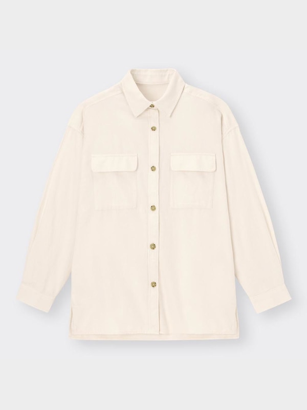 フランネルオーバーサイズシャツ(長袖)RS+E