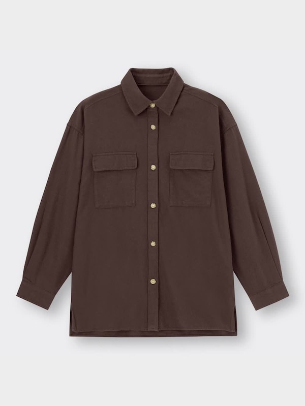 フランネルオーバーサイズシャツ(長袖)RS+E