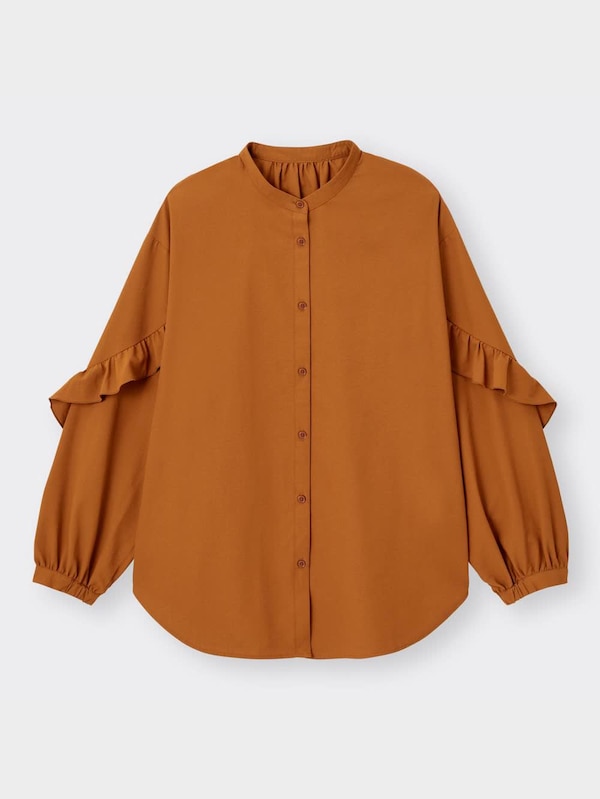 ラッフルスリーブブラウス(長袖)Q