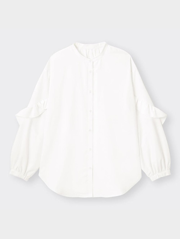 ラッフルスリーブ ブラウス(長袖)Q