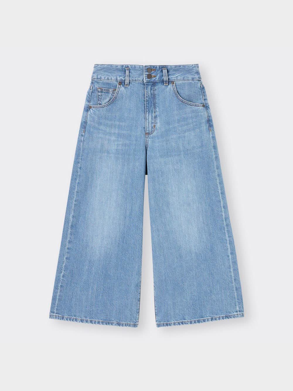 GU公式 | クロップドワイドジーンズRS+X