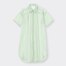 シアーロングシャツ(5分袖)-GREEN