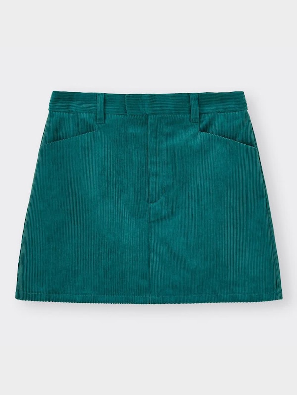 コーデュロイローウエストミニスカートYT+E