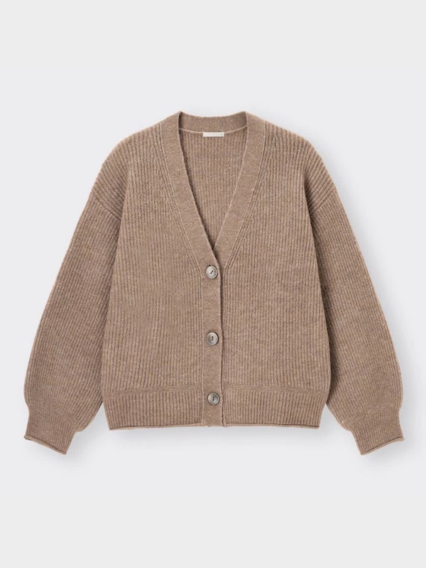 パフィータッチパフスリーブカーディガン(長袖)