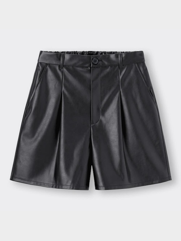 フェイクレザーショートパンツYT+X