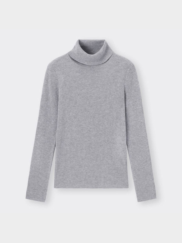 リブタートルネックセーター(長袖)