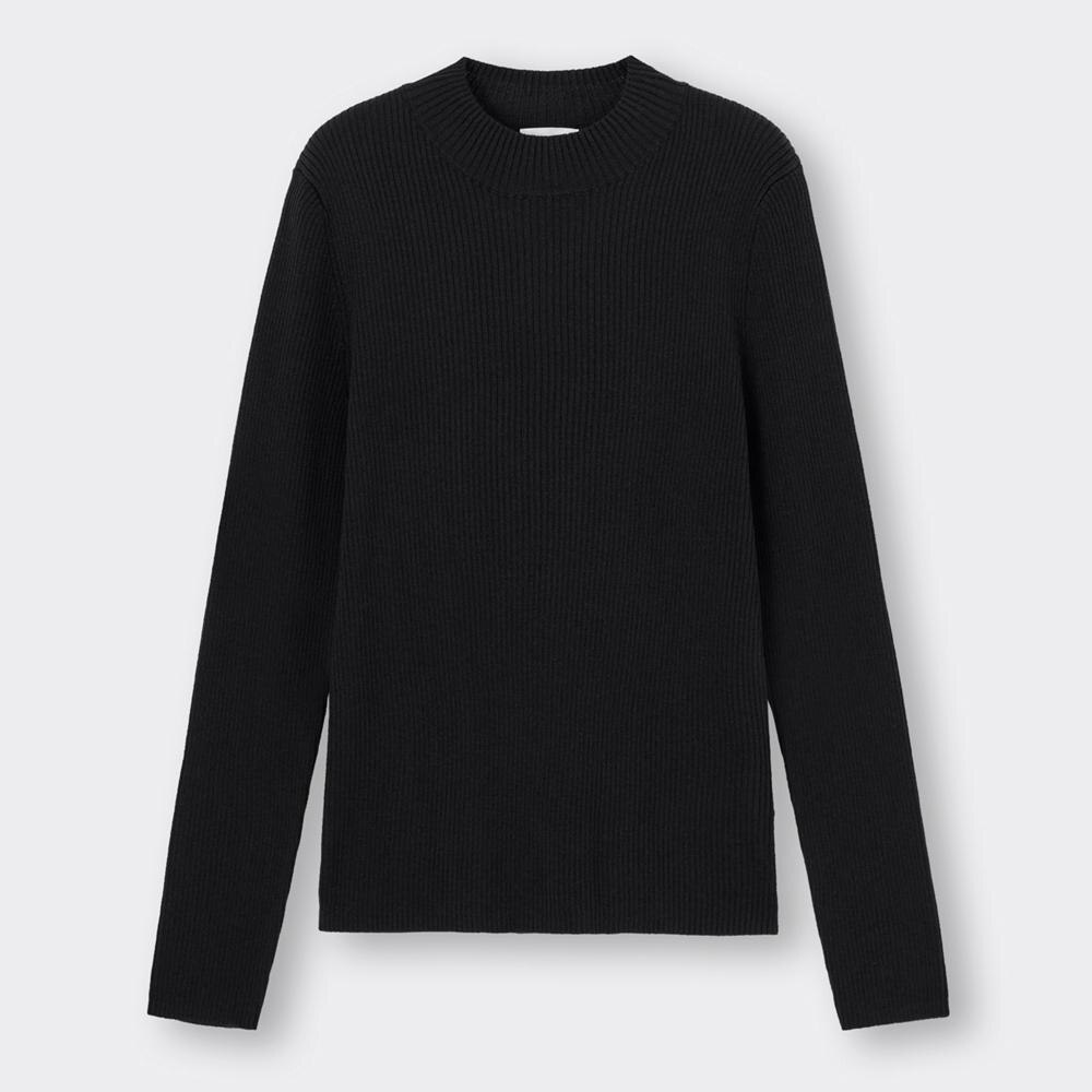 GU公式 | リブハイネックセーター(長袖)
