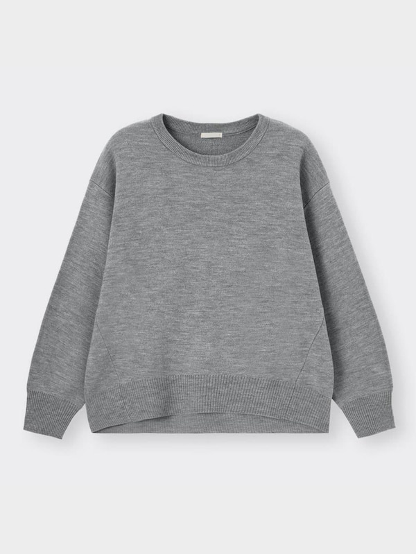 オーバーサイズクルーネックセーター(長袖)