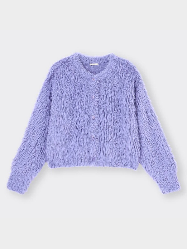 フェザーヤーンクロップドカーディガン(長袖)