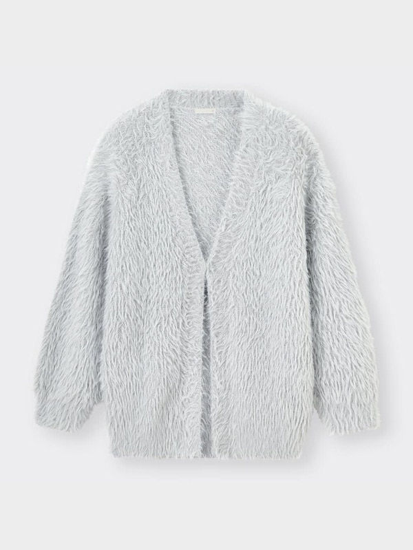 フェザーヤーンオーバーサイズカーディガン(長袖)