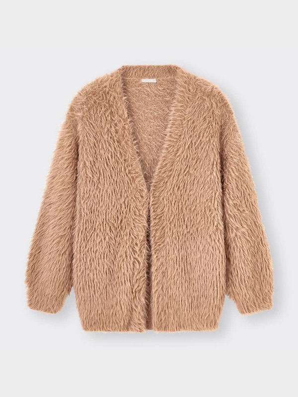 フェザーヤーンオーバーサイズカーディガン(長袖)