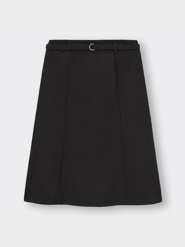 ウォッシャブルセミフレアミディスカートZ+X(セットアップ可能)