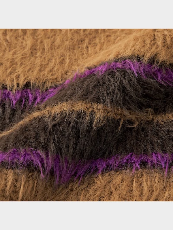 フェザーヤーンボーダーセーター(長袖)